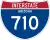 Interstate 710 marker