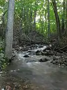 A creek along the Monches segment in Waukesha County