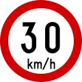 RUS 044Speed Limit (30&nbsp;km/h)