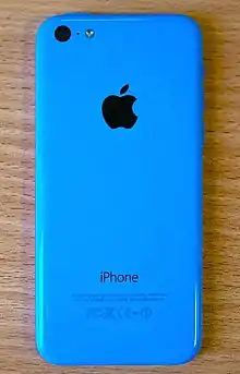 iPhone 5c, a smartphone with a polycarbonate unibody shell