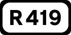 R419 road shield}}