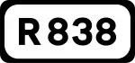 R838 road shield}}