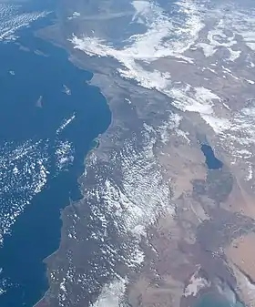 ISS view of the Southern California Bight, which stretches from Point Conception (top left) to Punta Colonet (bottom left)