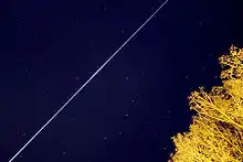 Skytrack long duration exposure of the ISS