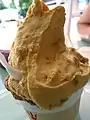 Dulce de leche-flavored ice cream