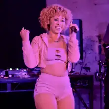 Ice Spice performing in 2022