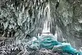 An ice cave on Olkhon Island, eastern Siberia, Russia