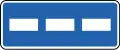 Parking places, parallel to road