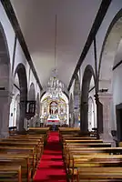 The central nave of the church