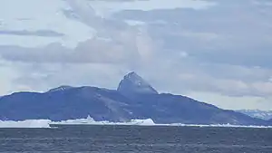 Ikerasak island seen from Uummannaq
