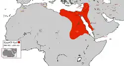 Location of Ikhshidid dynasty