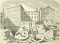 When first discovered in 1848, the builders of the New Coal Exchange preserved the remains in the basement, and provided viewing access