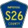 County Road S26 marker