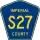 County Road S27 marker