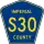 County Road S30 marker