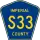 County Road S33 marker