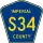 County Road S34 marker