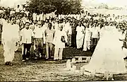Hare Krishna Konar, Muzaffar Ahmad, A. K. Gopalan, Abdullah Rasul. (In All India Kisan Sabha conference held in Barshul, West Bengal).