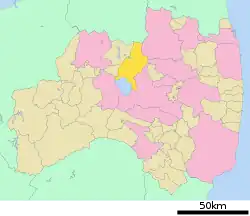 Location of Inawashiro in Fukushima Prefecture