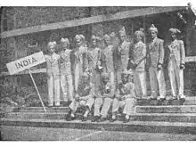 India cylists at the 1948 Olympics, London