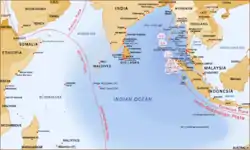Map of the Indian Ocean region