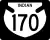 BIA Route&nbsp;170 marker