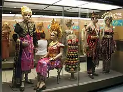 Image 7Exhibit in Indonesia Museum, Jakarta, displaying the traditional costumes of Indonesian ethnic groups