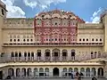 The posterior of the famous facade from inside of the Hawa Mahal