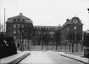 Institut Jeanne d'Arc, a Roman Catholic girls school in Frederiksberg Allé, Frederiksberg, Copenhagen, that was mistakenly bombed during the raid