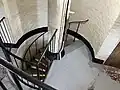 Interior view of Gibbs Hill Lighthouse near the base