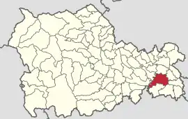 Location in Neamț County