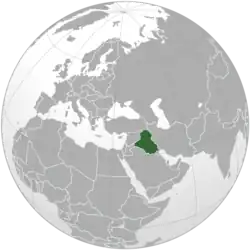 Location of Kingdom of Iraq