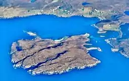 Isle Ristol from the air