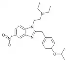 General structure of isotonitazene.