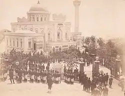 A ceremony in Yıldız Hamidiye Mosque, Constantinople.