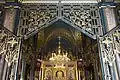 Bulgarian St. Stephen Church top iconostasis seen through doors