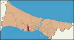 Location of Avcılar in Istanbul