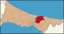 Location of Beykoz in Istanbul