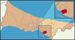 Location of Maltepe in Istanbul