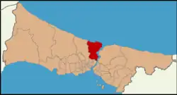 Location of Sarıyer in Istanbul