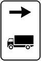 Advised direction for trucks