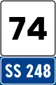 Highway location marker