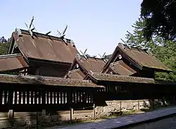 Roofs with chigi and katsuogi