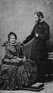Mór Jókai and his wife, Róza