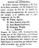 news concerning the town of San Andrés de Giles.