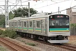A Nambu Branch Line 205-1000 series in August 2009