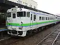 A KiHa 40 series unit in JR Hokkaido livery