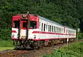 JR East KiHa 52s in "Morioka" livery in August 2006