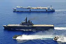 JS Kunisaki and USNS&nbsp;Mercy on 14 June 2010