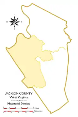 Location of Western District in Jackson County